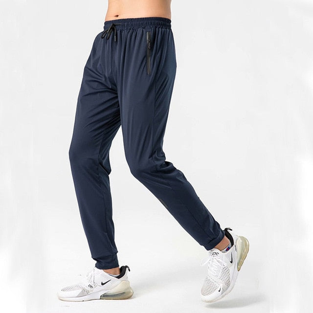 Men Sports Running Pants Zipper Jogging Trousers - PUPU