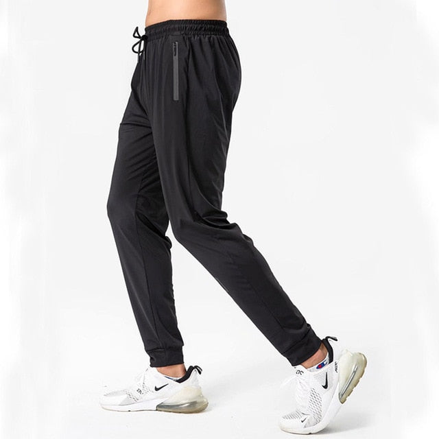 Men Sports Running Pants Zipper Jogging Trousers - PUPU