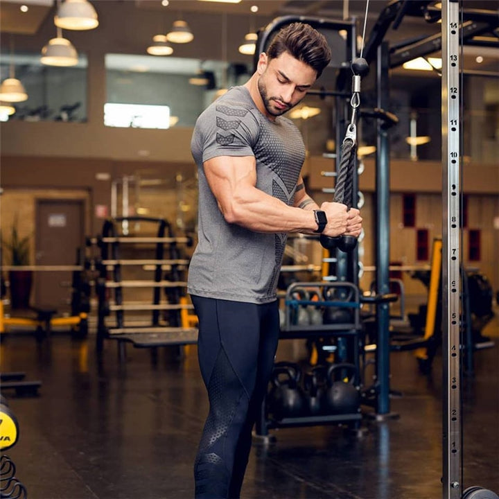 Men Compression T-shirt Sporting Skinny Tee Shirt - PUPU