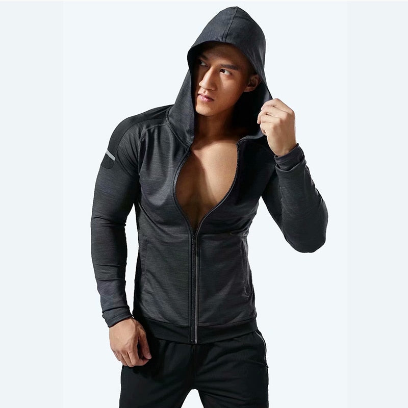 Men Sports Hoodies Fitness Bodybuilding Sweatshirt - PUPU