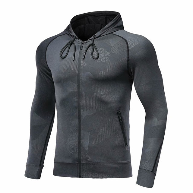 Men Sports Hoodies Fitness Bodybuilding Sweatshirt - PUPU