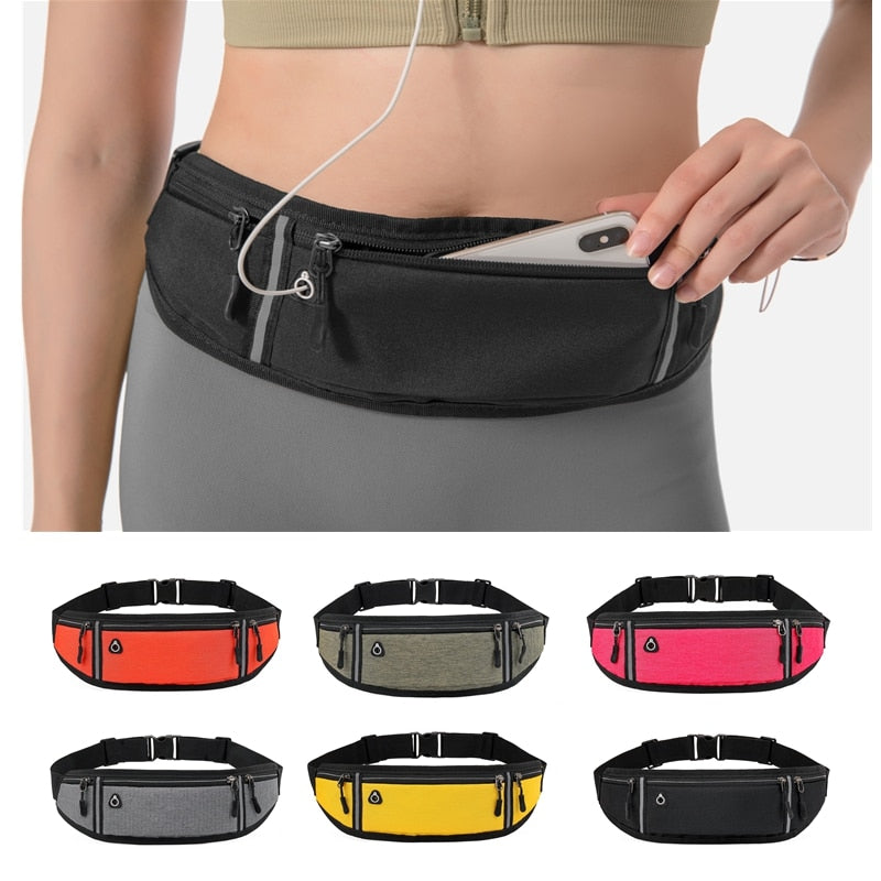 kasseapparat klæde Addiction Running Belt Fanny Pack Waist Pack Bag for Hiking Cycling Workout – PUPU