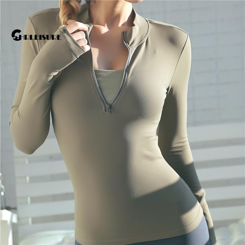 Long Sleeve Yoga Shirts Sports Top For Women - PUPU