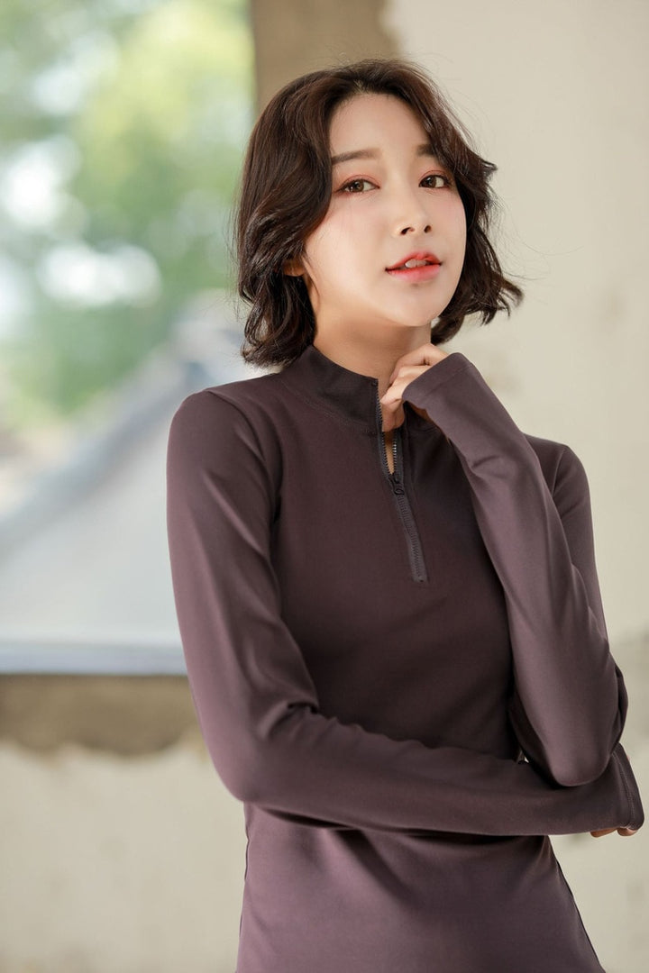 Long Sleeve Yoga Shirts Sports Top For Women - PUPU