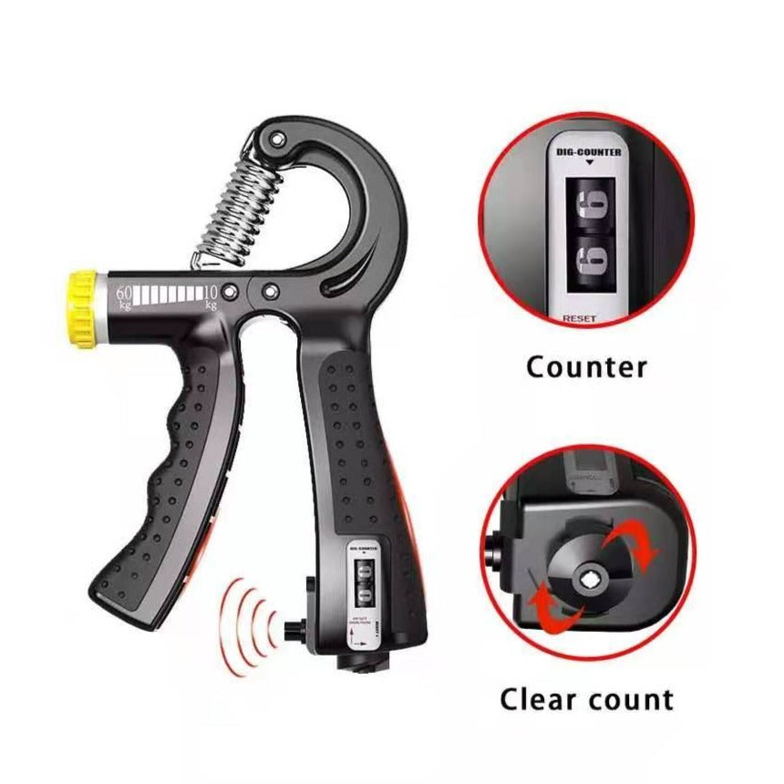 Hand Grippers Grip Strengthener Finger Exerciser Kit 5 Pack - PUPU