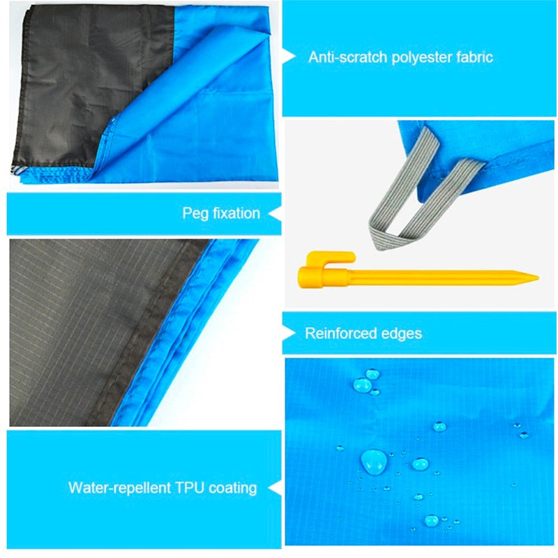 Waterproof Beach Blanket Outdoor Portable Picnic Camping Ground Mat - PUPU