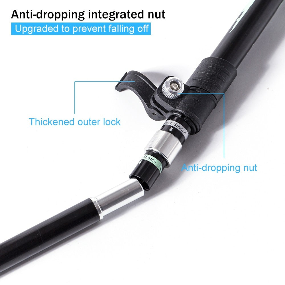 Foldable Trekking Pole Aluminum Hiking Stick 1Pc - PUPU