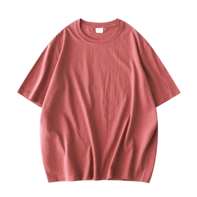Women Solid T-shirts 100% Cotton Short Sleeve T-shirt - PUPU