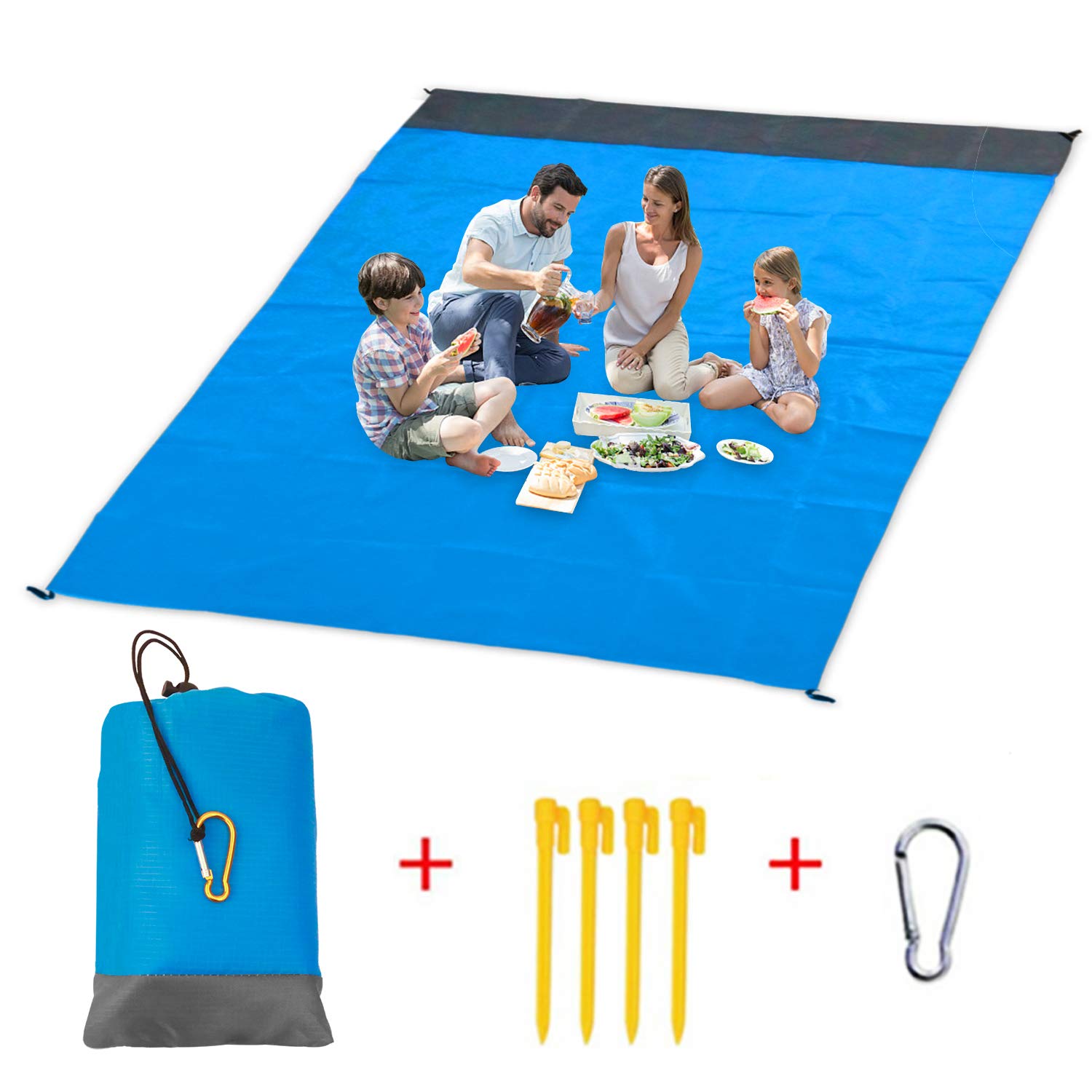 Waterproof Beach Blanket Outdoor Portable Picnic Camping Ground Mat - PUPU