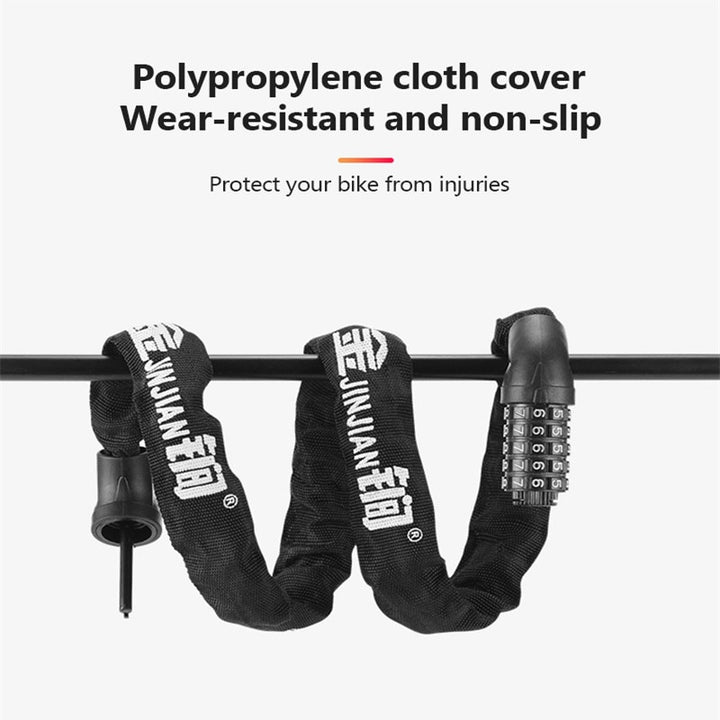 Portable Bicycle Lock Anti-theft Password Key Chain Lock - PUPU