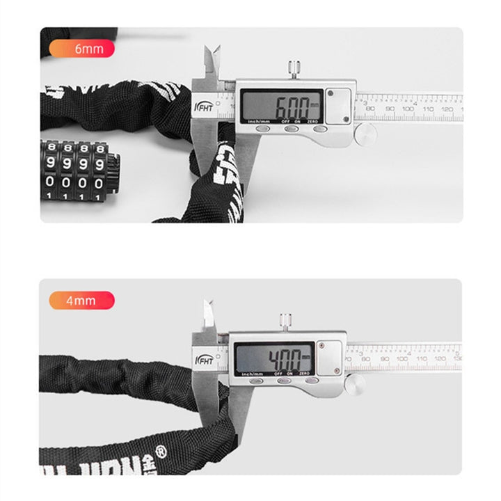 Portable Bicycle Lock Anti-theft Password Key Chain Lock - PUPU