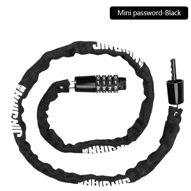 Portable Bicycle Lock Anti-theft Password Key Chain Lock - PUPU
