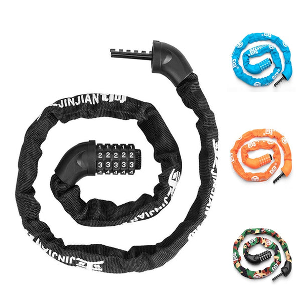 Portable Bicycle Lock Anti-theft Password Key Chain Lock - PUPU