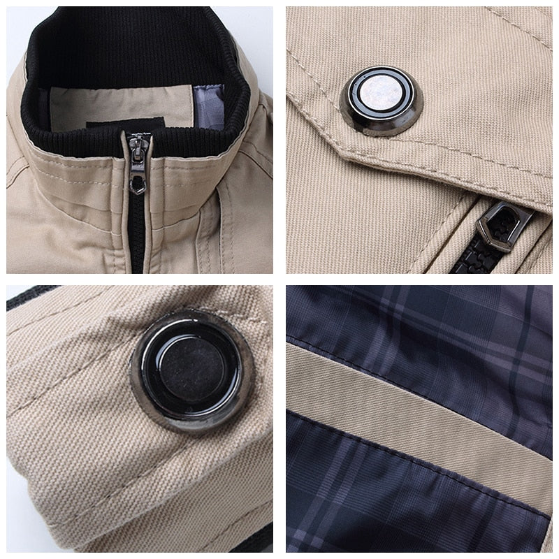 Bomber Jacket Men Fashion Casual Windbreaker Jacket Coat - PUPU