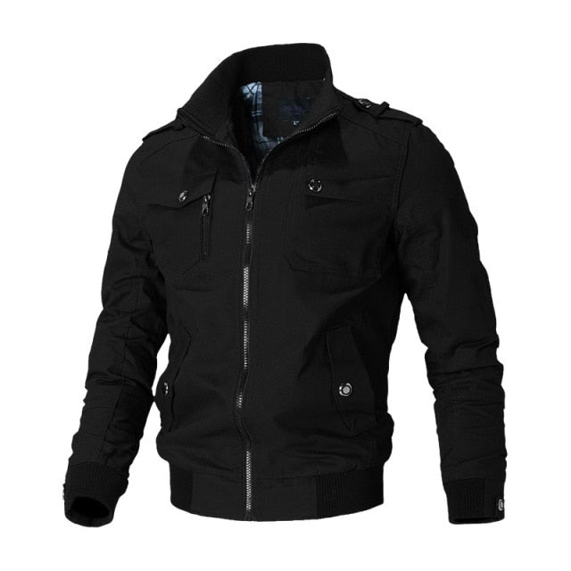 Bomber Jacket Men Fashion Casual Windbreaker Jacket Coat - PUPU