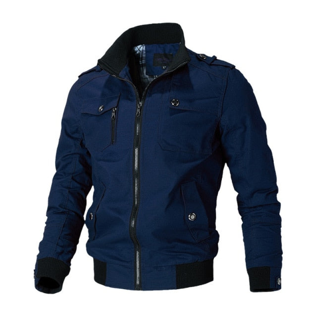Bomber Jacket Men Fashion Casual Windbreaker Jacket Coat - PUPU