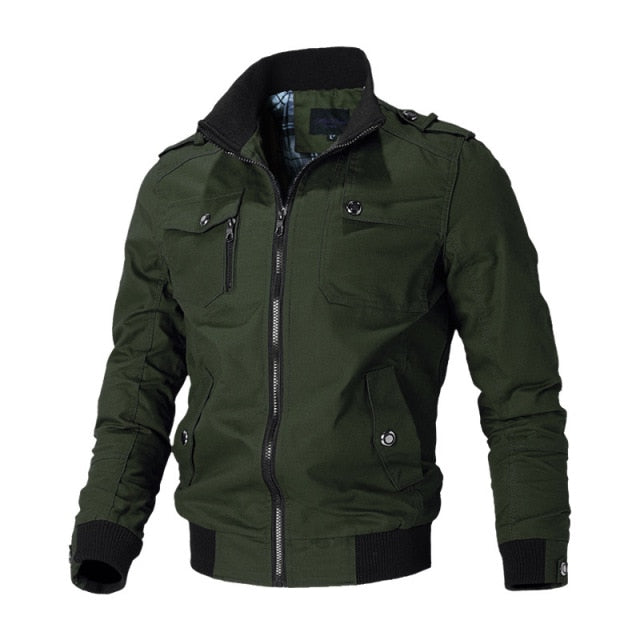 Bomber Jacket Men Fashion Casual Windbreaker Jacket Coat - PUPU