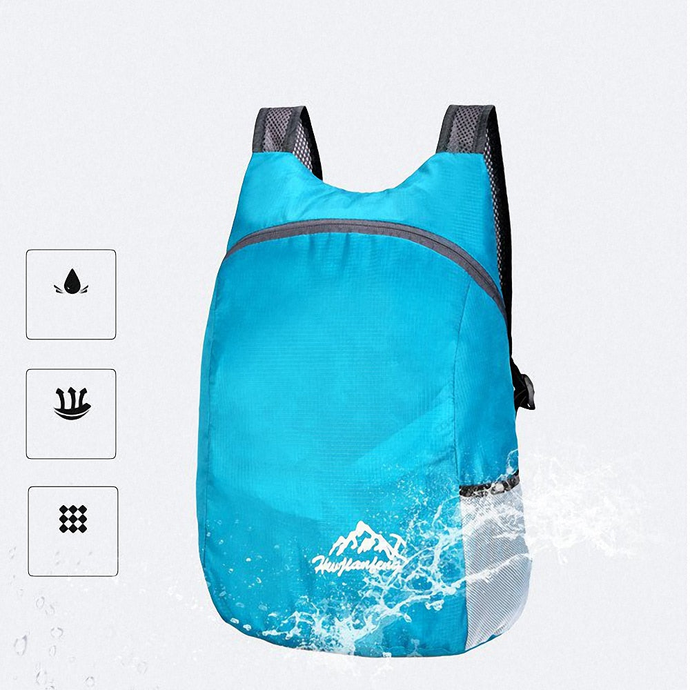 Foldable Waterproof Backpack Portable Daypack Leisure Sport Bags 20L - PUPU