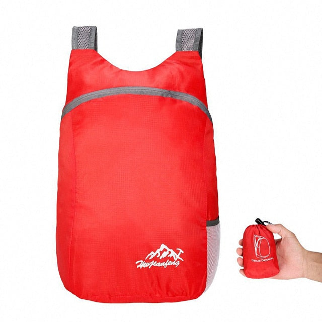 Foldable Waterproof Backpack Portable Daypack Leisure Sport Bags 20L - PUPU