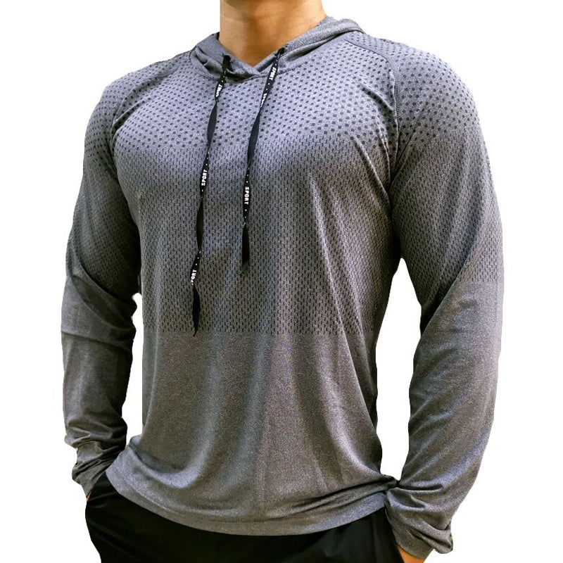 Men Quick-Dry Track Jacket Fitness Workout Hoodie - PUPU