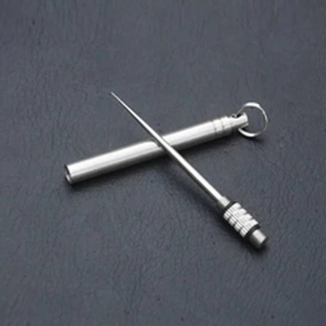 Titanium Multi-Purpose Toothpick Portable Toothpick Tube - PUPU