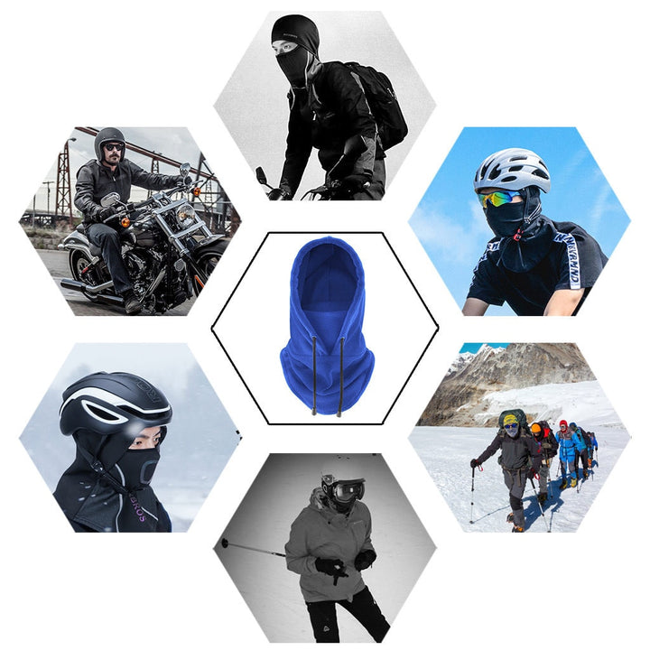 Windproof Balaclava Face Ski Mask Winter Plush Warm Cap - PUPU