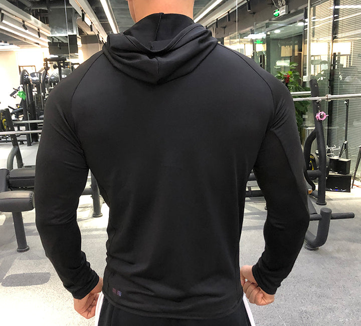 Men Hoodies Sports Shirt Full Zipper Running Fitness Jackets - PUPU
