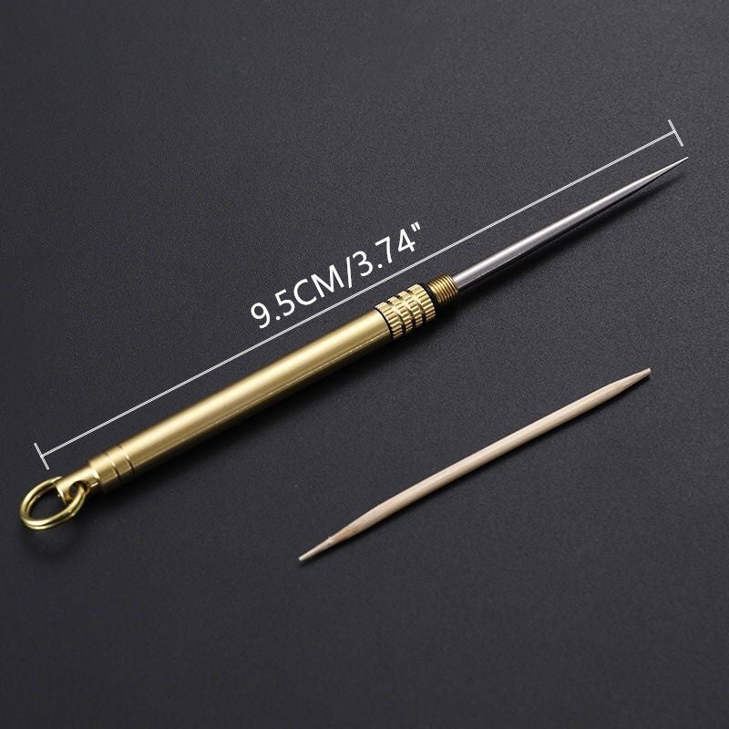 Titanium Multi-Purpose Toothpick Portable Toothpick Tube - PUPU